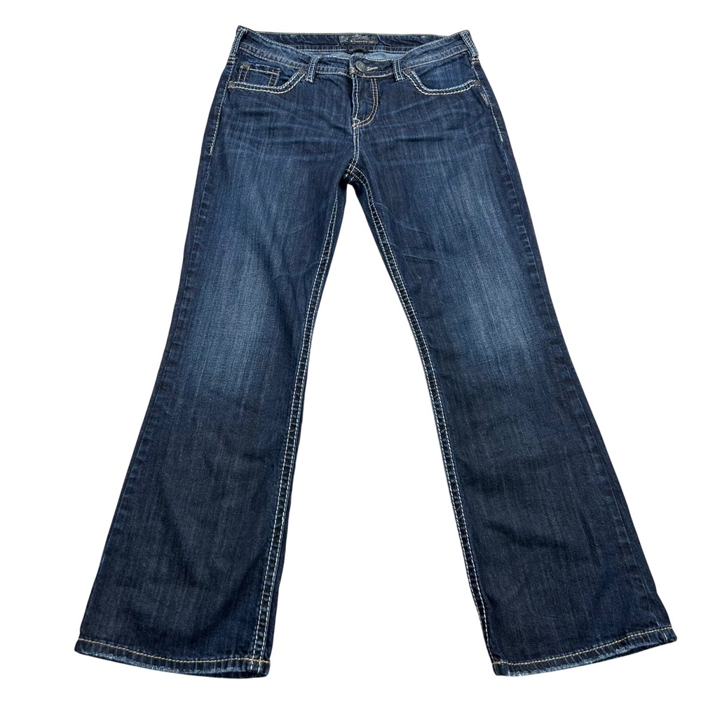 Silver Jeans Co Natsuki Mid‎ Rise Bootcut Dark Wash Denim Jeans W30 L29 Indigo